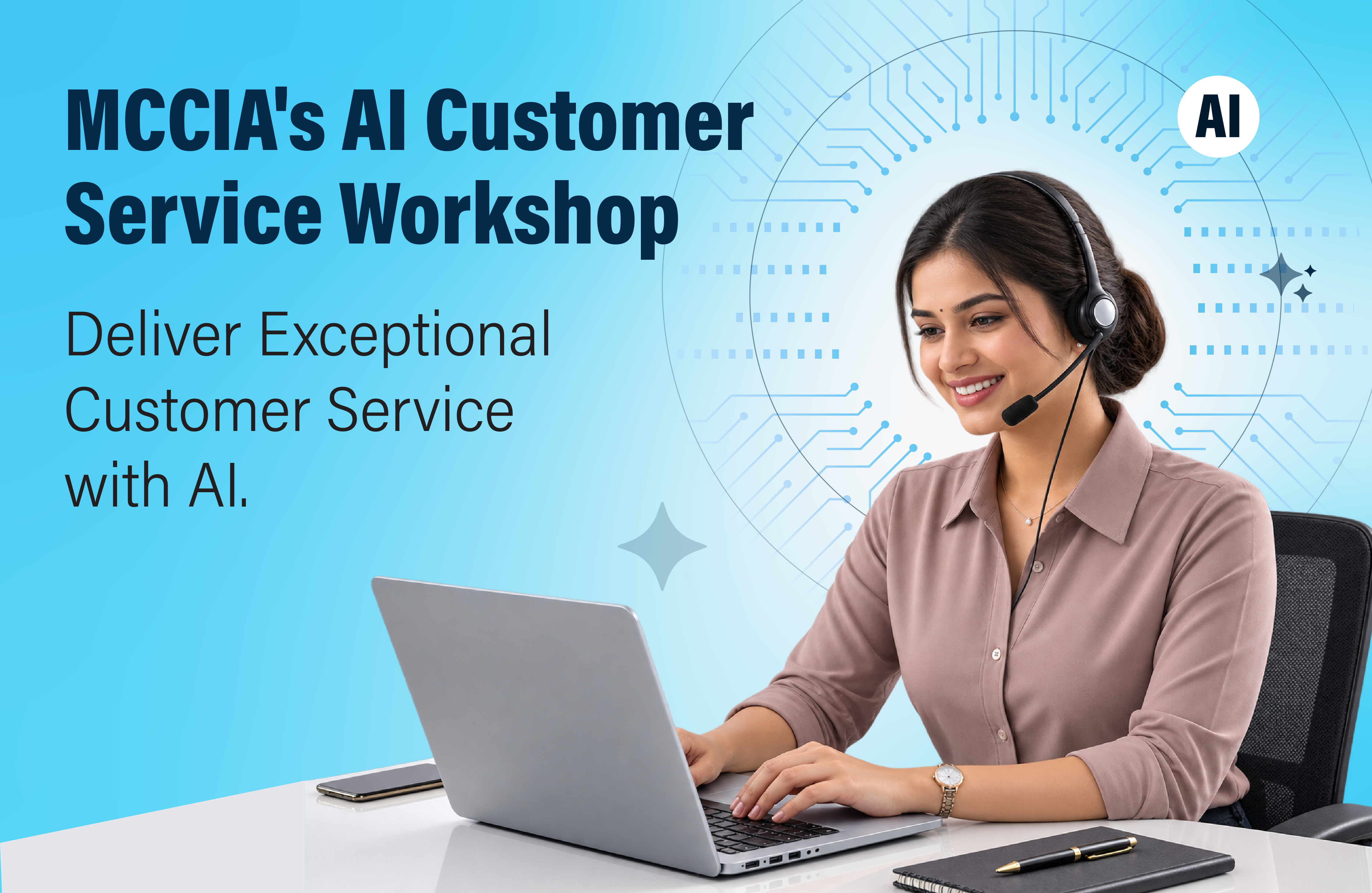 MCCIA's AI Customer Service Workshop Deliver Exceptional Customer Service with AI