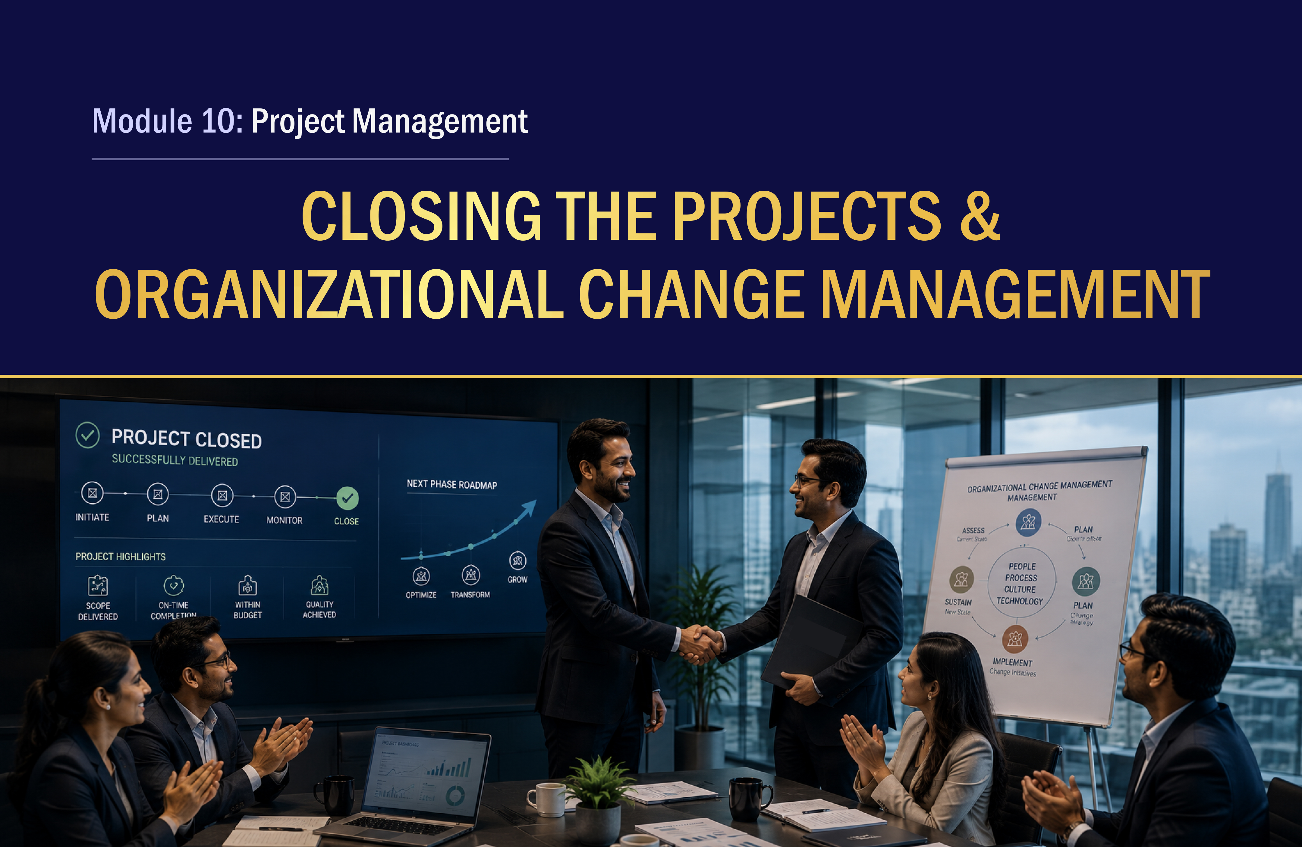 Project Management Module 10th: Closing the Projects & Organizational Change Management