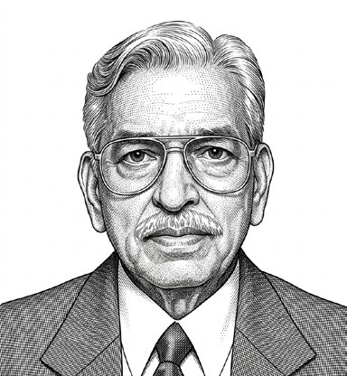 Portrait of Brig. S B Ghorpade