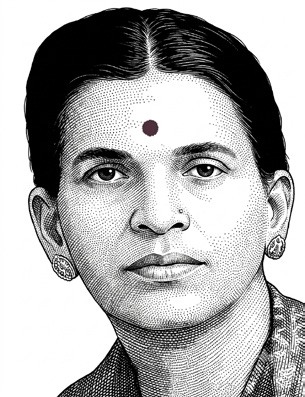 Portrait of Ramabai Joshi